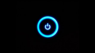 Blue light black background blue 2 - a blue light in the middle free wallpaper
