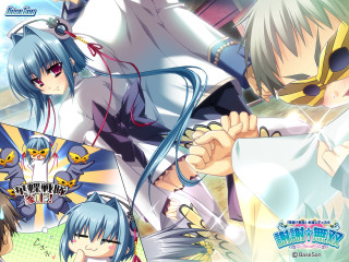 Anime bluehair glasses aliceprin rayonism - a yellow ribbon free wallpaper