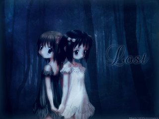 Lost girls forest anime backs - lostfish free wallpaper