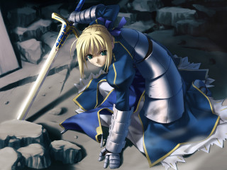 Alice blonde saber armor sword - a sword and a sword free wallpaper