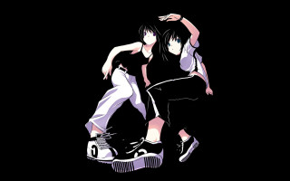 Couple stand dark manga giantess - giantess art free wallpaper