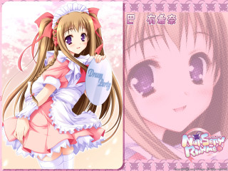 Pink girl milk dress braid - a pink ribbon free wallpaper