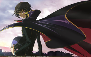 City skyline cape dress anime - cloud and a sky free wallpaper