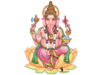Ganesha lotus flower drawing food - a plate of food free wallpaper