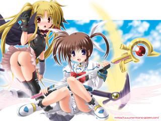 Anime girls swords sailor uniform - their hand free wallpaper