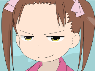 Cartoon girl ponytail sad pink - a pink shirt free wallpaper
