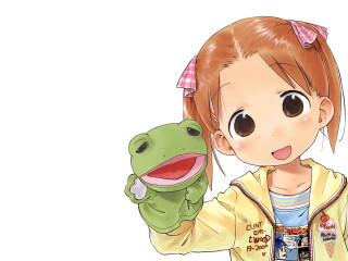 Girl frog hug hoodie blush - a girl holding free wallpaper for desktop