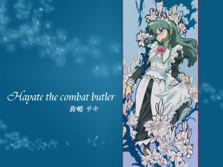 Woman white dress flowers blue - serial free wallpaper