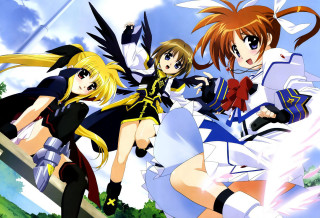 Anime girls field wings manga - their arm free wallpaper