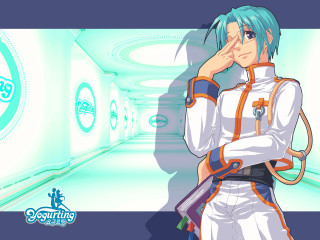 Man uniform hallway backpack rayonism - his shoulder free wallpaper