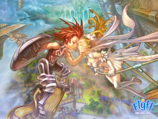 Anime couple kissing castle fantasy - a castle free wallpaper