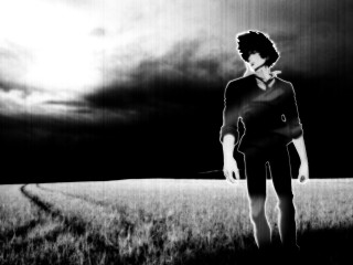 Man field kite dark sky - a dark sky in the background free wallpaper