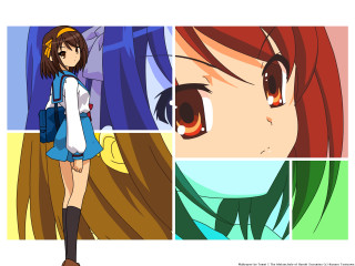 Girl bag longhair anime schooluniform - anime visual free wallpaper