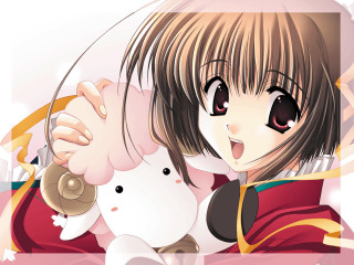 Girl stuffed animal cat pink - her hand and a cat free wallpaper