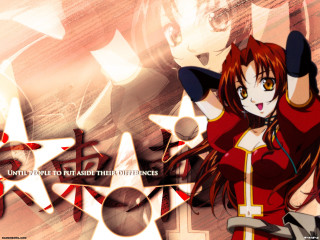 Eizan kikukawa red hair star - her chest free wallpaper