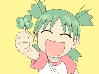 Green hair flower manga aya - a face free wallpaper