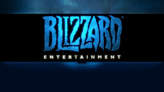 Blue black logo blizzard entertainment - a black border free wallpaper for desktop