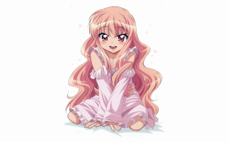 Pink haired girl anime blush - long pink hair free wallpaper