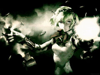 Woman gun smoke konpaku youmu - her hand and a gun free wallpaper