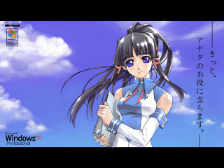 Anime girl long hair gun - long hair holding free wallpaper