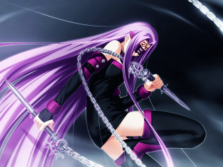 Purple haired gothic heroine weapon - gothic free wallpaper