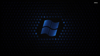 Dark blue logo black background - a blue logo free wallpaper