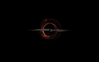 Black background red orange design - an album cover free wallpaper for desktop