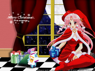 Girl red dress checkered floor - floor free wallpaper