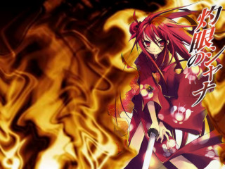 Red dress fire sword flame - a fire free wallpaper