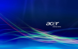 Blue white green wave acer - wave free wallpaper