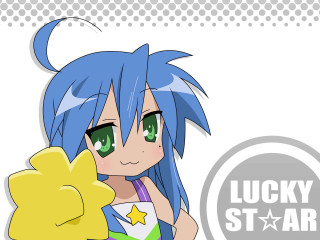 Blue hair star drink izumi - blue hair holding free wallpaper