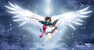Angel wings sword flying halo - a sword free wallpaper for desktop