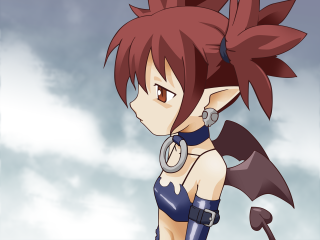 Demon girl anime sword blue - a blue outfit free wallpaper