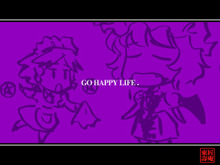 Purple girl trumpet happy sign - lineart free wallpaper