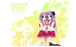 Lucky star manga stars flag - lucky free wallpaper