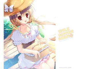 Girl hat sitting smiling bench - a box free wallpaper