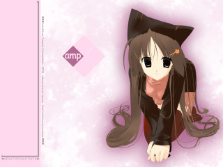 Girl longhair blacktop sitting smile - a black top free wallpaper