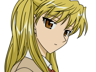 Blonde girl glasses serious manga - a serious look free wallpaper