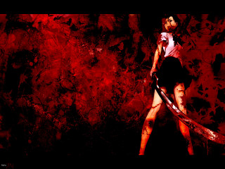 Woman blooded tennis racquet autumn - bloody free wallpaper