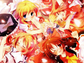 Anime girls umbrella characters hair - umbrella free wallpaper