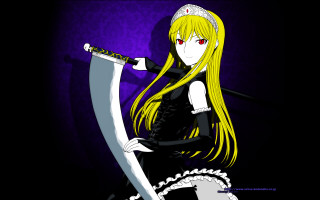 Anime longhair sword yandere gothic - long hair holding free wallpaper