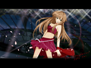 Girl dancing rain red dress - the wind free wallpaper