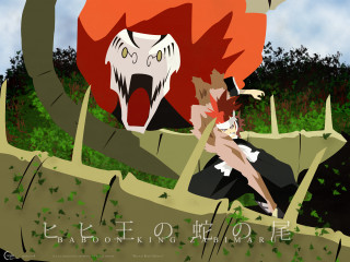 Demon cartoon forest hair torii - his head free wallpaper