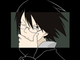 Man glasses black shirt portrait - purism free wallpaper