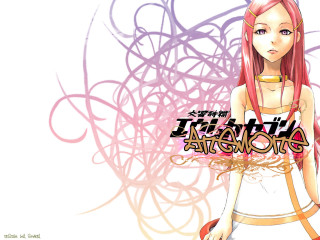 Pink haired girl white dress - abstract illusionism free wallpaper