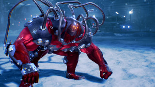 Red silver robot large metal - ultra free wallpaper