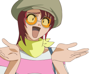 Woman hat glasses bandana openmouth - a face free wallpaper