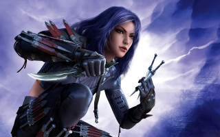 Woman sword holding weapon strong - a scene free wallpaper
