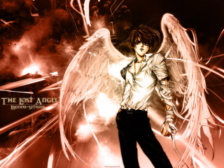 Angel wings demon firework sword - his shoulder free wallpaper