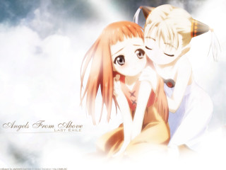 Anime couple cloud sky neo - angel free wallpaper